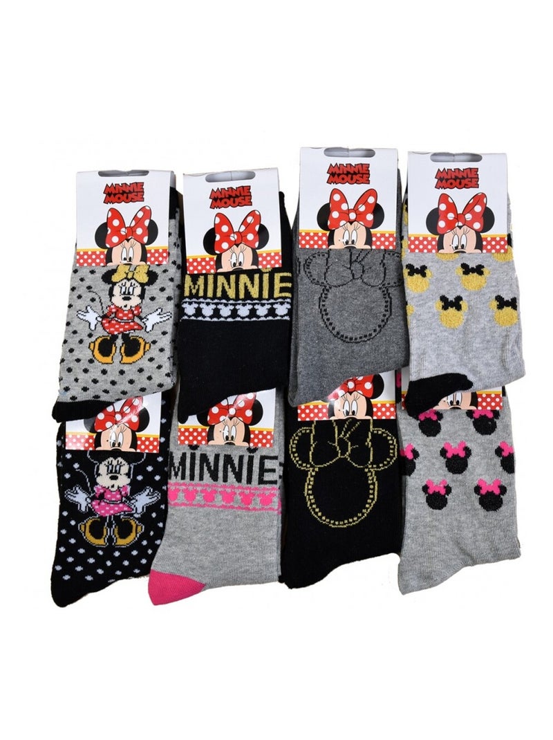 Calzini Bambina Licenza CONFEZIONE DA 12 PAIA MINNIE Bianco Multicolore Grigio - Kiabi