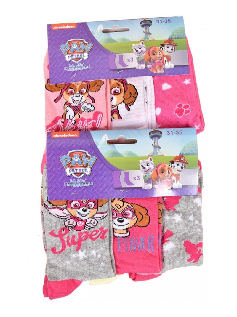 Calzini Bambina Licenza CONFEZIONE DA 12 PAIA PAW PATROL Bianco Multicolore Grigio - Kiabi