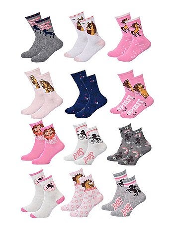 Calzini Bambina Licenza CONFEZIONE DA 12 PAIA SPIRIT