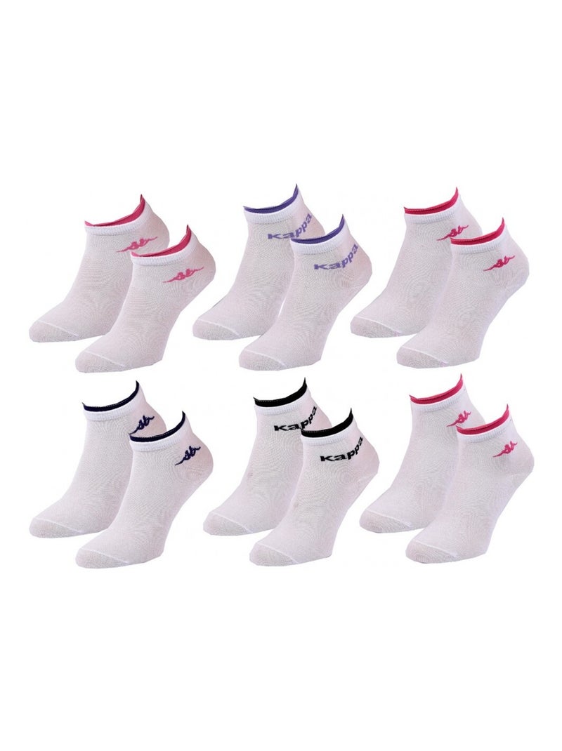 Calzini Bambina VILLE KAPPA - Confezione da 6 Bianco - Kiabi