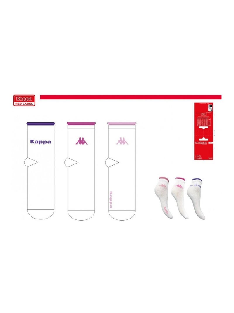 Calzini Bambina VILLE KAPPA - Confezione da 6 Bianco - Kiabi