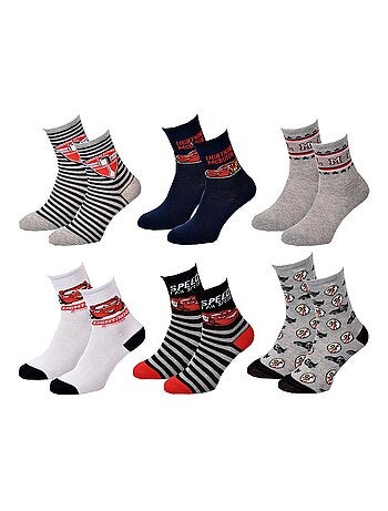 Calzini Bambino DISNEY CARS - Confezione da 6 Paia