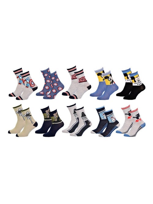 Calzini bambino DISNEY in Cotone - Confezione da 10 - Kiabi