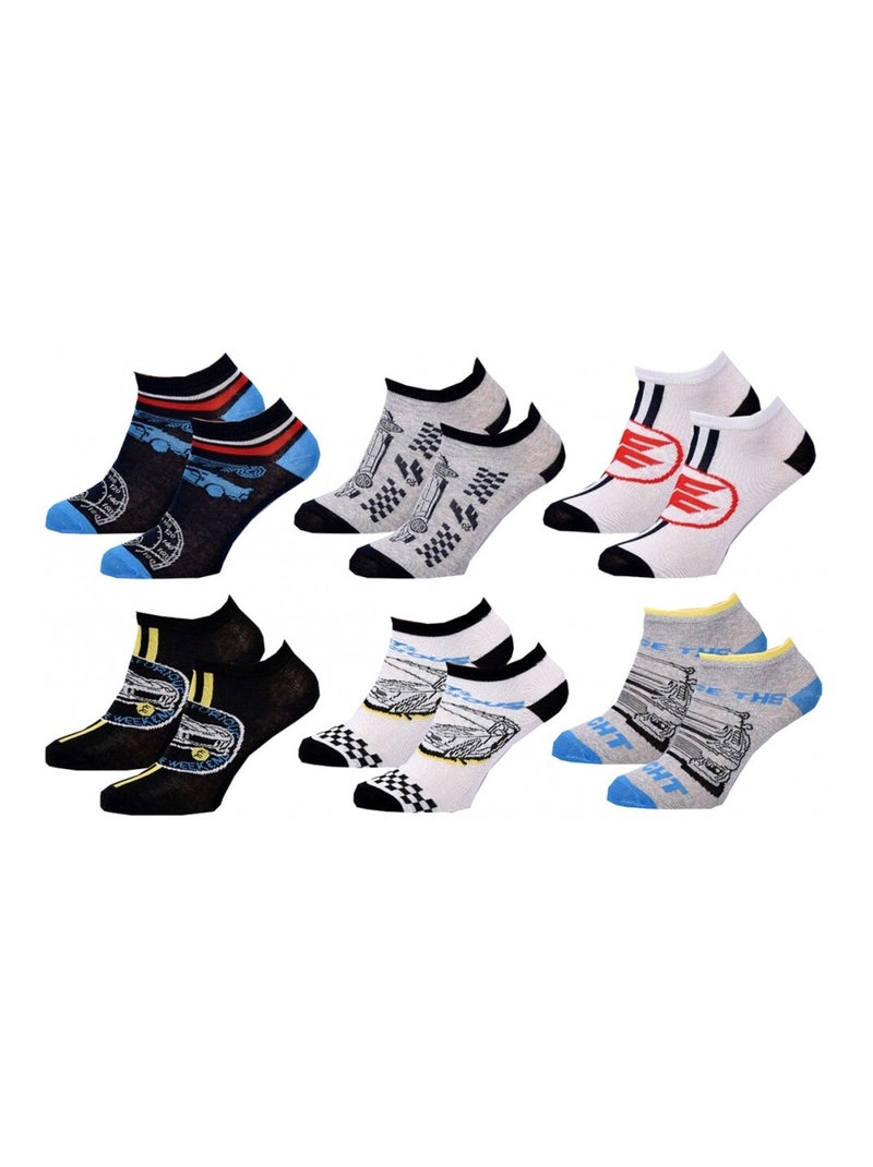 Calzini Bambino FAST AND FURIOUS - Confezione da 6 Blu Blu marino Grigio - Kiabi