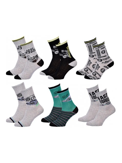 Calzini Bambino FAST AND FURIOUS - Confezione da 6 - Kiabi