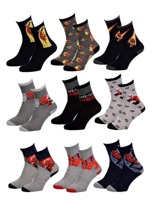 Calzini Bambino GLI INCREDIBILI - Confezione da 9 - Kiabi