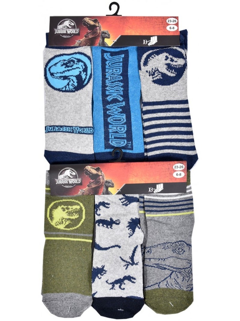 Calzini Bambino JURASSIC WORLD fantasia - Assortimento modelli secondo arrivi - Confezione da 9 Multicolore - Kiabi