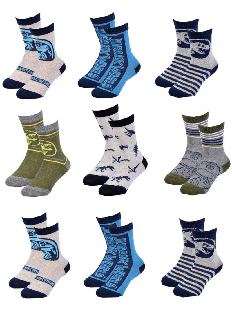Calzini Bambino JURASSIC WORLD fantasia - Assortimento modelli secondo arrivi - Confezione da 9 Multicolore - Kiabi