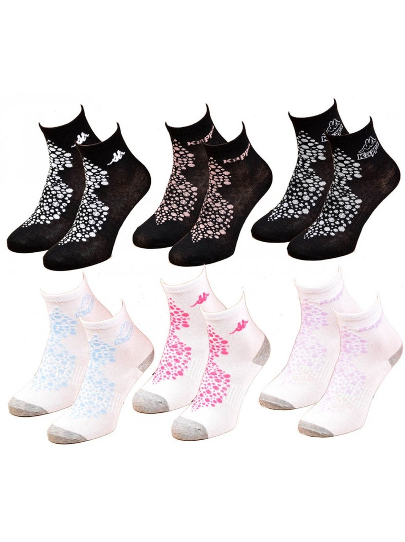 Calzini Bambino KAPPA Corti in Cotone Maggioritario - Confezione da 12 Multicolore - Kiabi