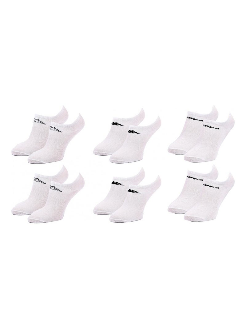 Calzini Bambino KAPPA SNEAKER - Confezione da 6 Bianco - Kiabi