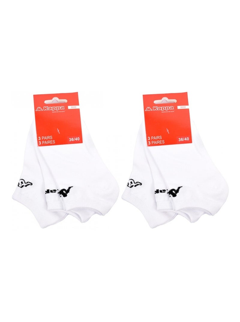 Calzini Bambino KAPPA SNEAKER - Confezione da 6 Bianco - Kiabi
