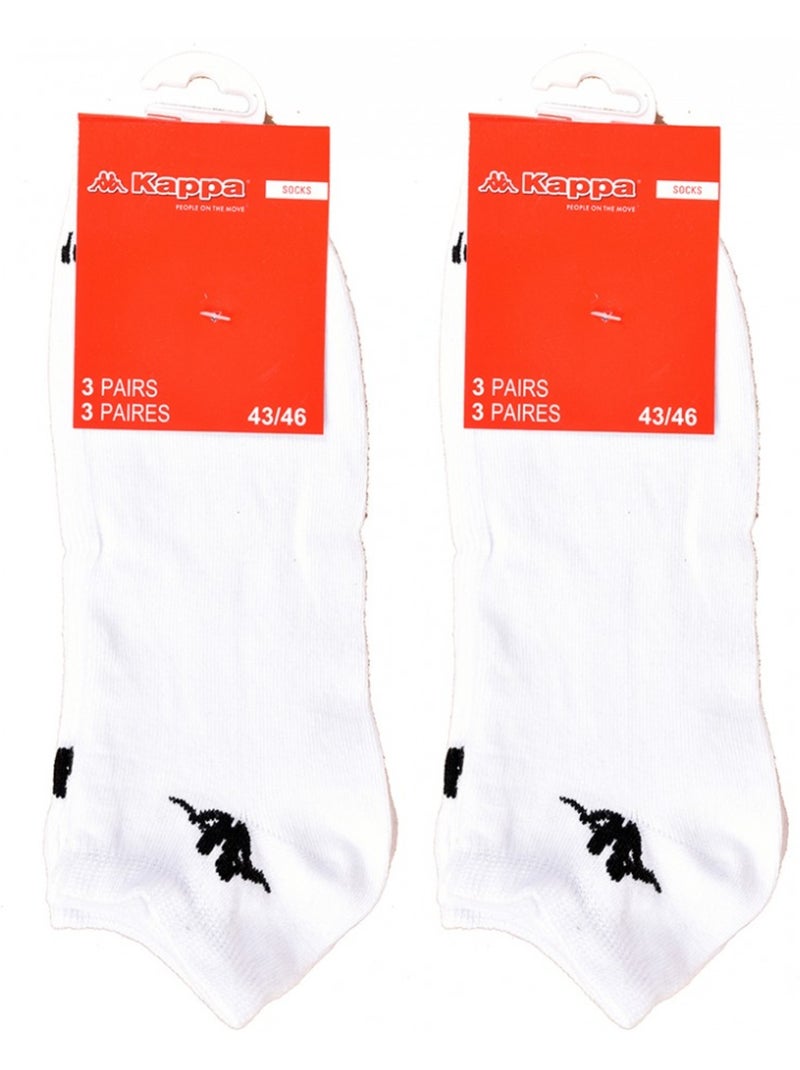 Calzini Bambino KAPPA Socquettes Tiges corte - Confezione da 6 Multicolore - Kiabi