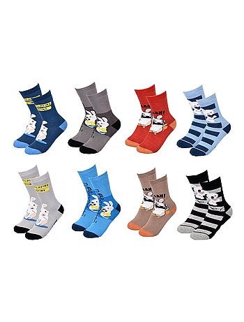 Calzini Bambino LAPINS CRETINS ABS Antiscivolo - Confezione da 8