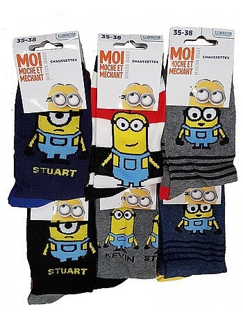 Calzini Bambino Licenza CONFEZIONE 12 PAIA MINIONS