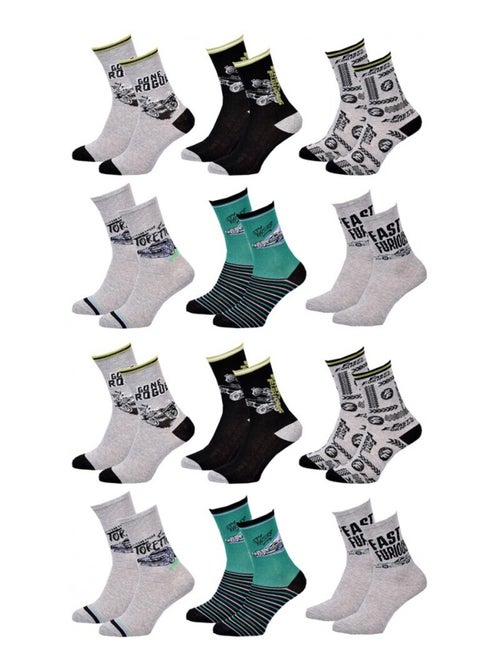 Calzini Bambino Licenza CONFEZIONE DA 12 PAIA FAST AND FURIOUS - Kiabi