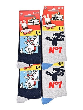 Calzini Bambino Licenza CONFEZIONE DA 12 PAIA LAPINS CRETINS