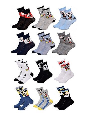 Calzini Bambino Licenza CONFEZIONE DA 12 PAIA MICKEY