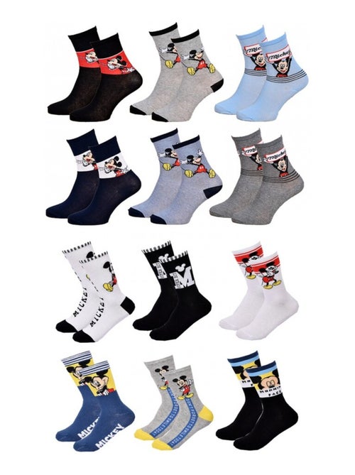 Calzini Bambino Licenza CONFEZIONE DA 12 PAIA MICKEY - Kiabi Calzini Bambino Licenza CONFEZIONE DA 12 PAIA MICKEY - Kiabi