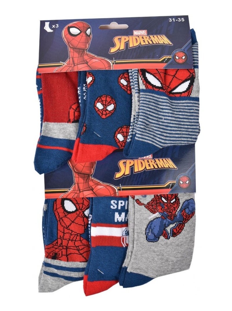Calzini Bambino Licenza CONFEZIONE DA 12 PAIA SPIDERMAN Blu Multicolore Grigio - Kiabi