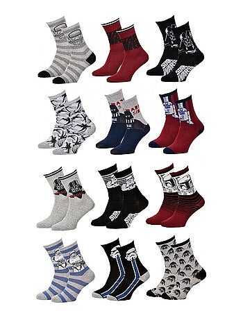 Calzini Bambino Licenza CONFEZIONE DA 12 PAIA STAR WARS