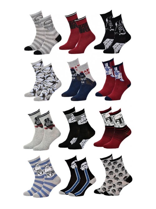 Calzini Bambino Licenza CONFEZIONE DA 12 PAIA STAR WARS - Kiabi