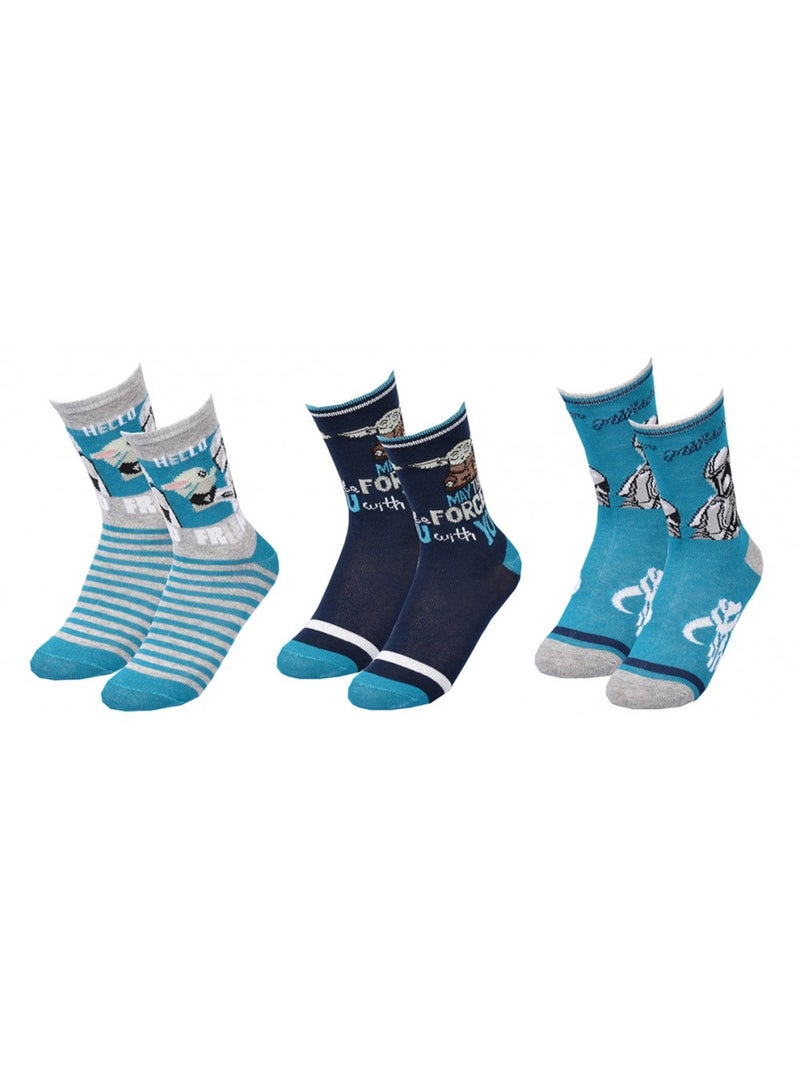 Calzini Bambino Licenza CONFEZIONE DA 3 PAIA Blu Multicolore Grigio - Kiabi