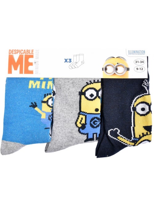 Calzini Bambino Licenza MOI, MOCHE ET MECHANT fantasia - Confezione da 3 - Kiabi