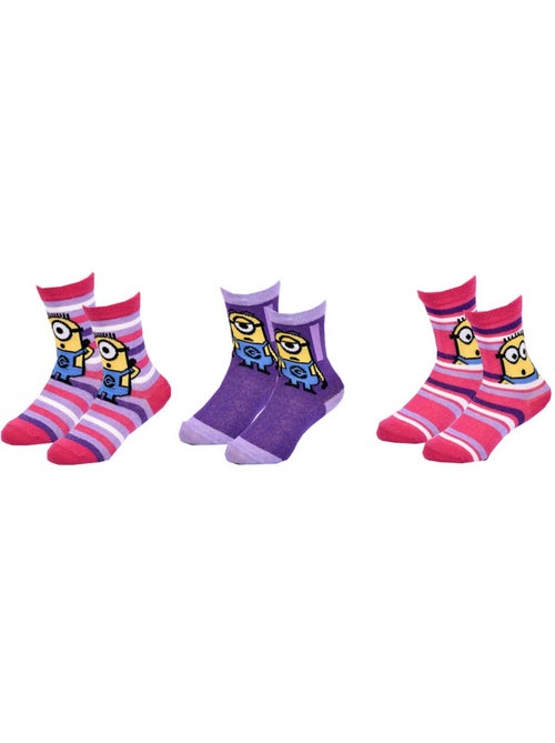 Calzini Bambino Licenza MOI, MOCHE ET MECHANT fantasia - Confezione da 3 - Kiabi