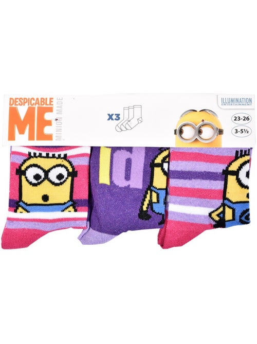 Calzini Bambino Licenza MOI, MOCHE ET MECHANT fantasia - Confezione da 3 - Kiabi