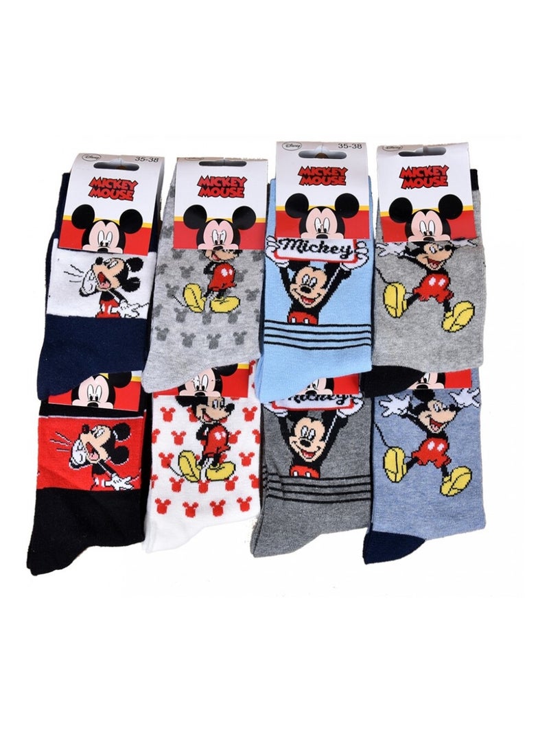 Calzini Bambino Licenza PACK DA 12 PAIA MICKEY Nero Grigio antracite Blu - Kiabi