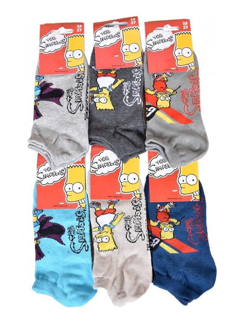 Calzini Bambino Licenza SIMPSONS Fantasia - Confezione da 3 Multicolore - Kiabi