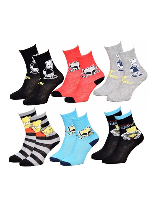 Calzini Bambino Licenza SIMPSONS fantasia - Confezione da 6 - Kiabi