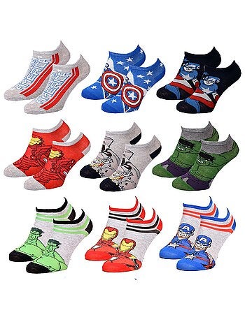 Calzini Bambino MARVEL AVENGERS Confezione da 9 Paia