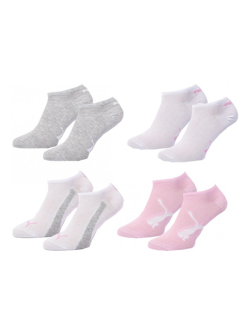 Calzini Bambino PUMA Fantasmini - Confezione da 8 Grigio rosa bianco - Kiabi
