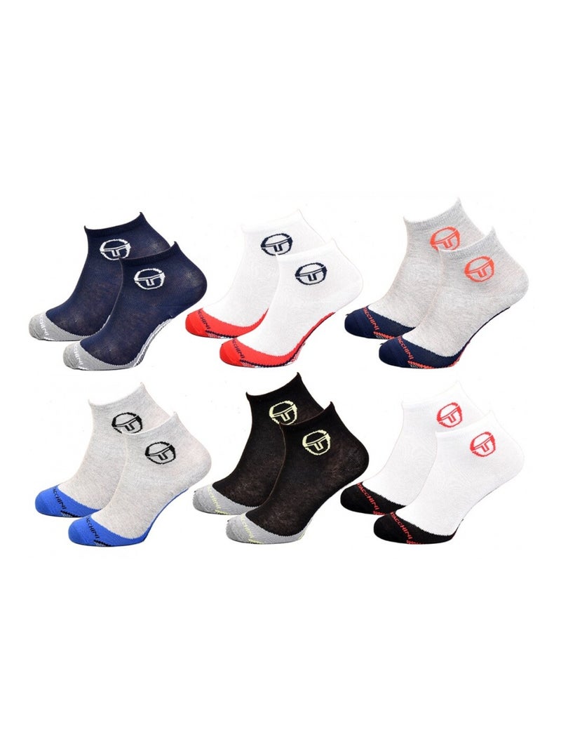 Calzini Bambino SERGIO TACCHINI Fantasmini in Cotone Maggioritario - Confezione da 12 Multicolore - Kiabi