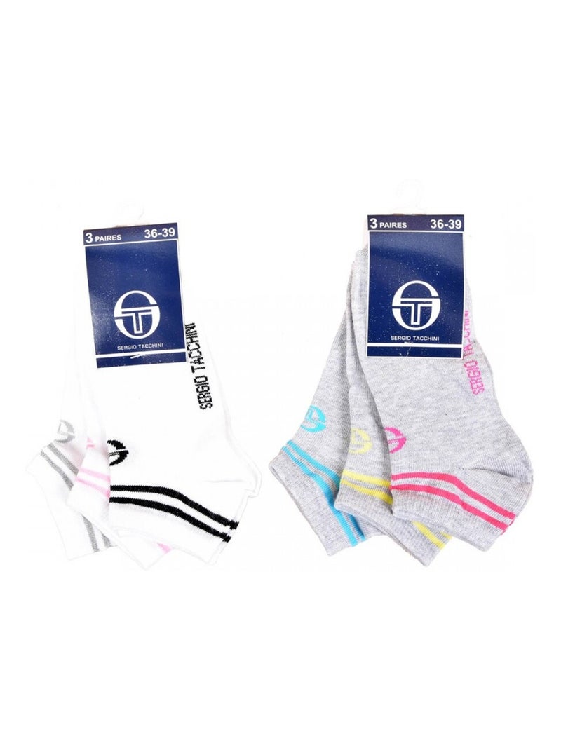 Calzini Bambino SERGIO TACCHINI Fantasmini in Cotone Prevalente - Confezione da 6 Multicolore - Kiabi