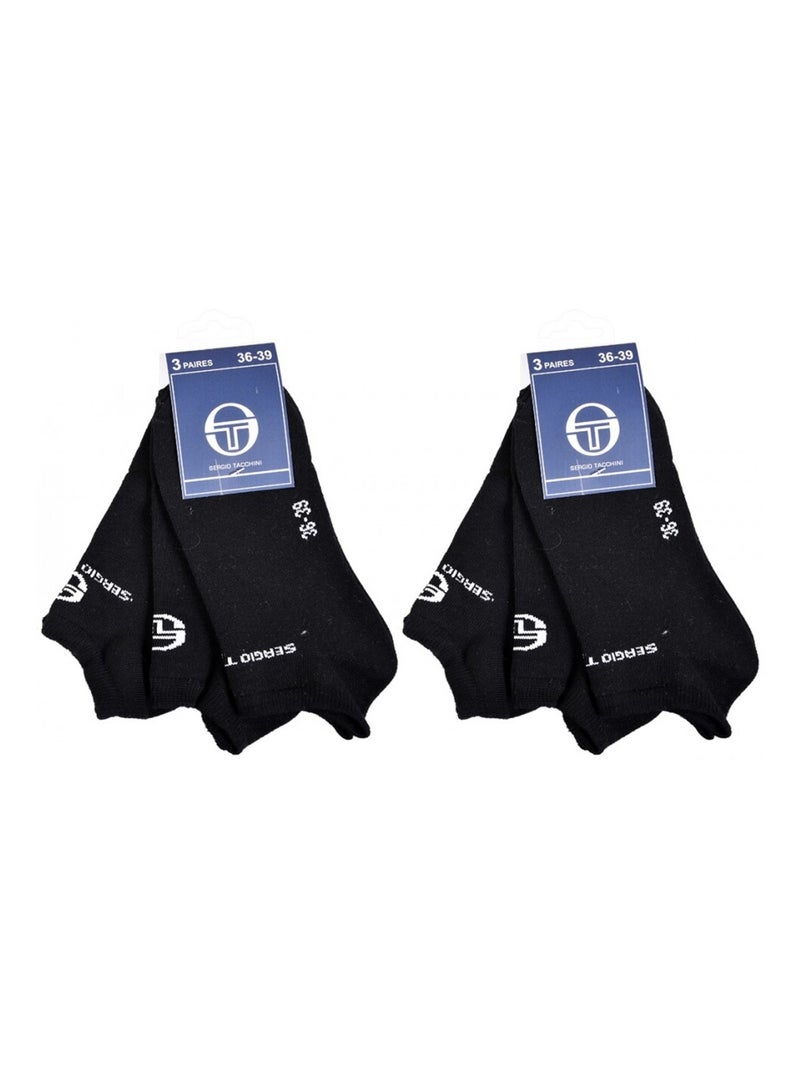 Calzini Bambino SERGIO TACCHINI Fantasmini in Cotone Prevalente - Confezione da 6 Nero - Kiabi