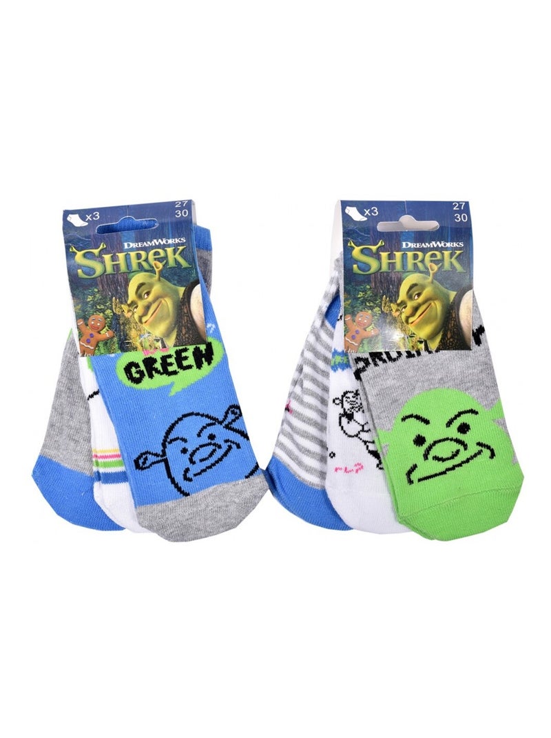 Calzini Bambino SHREK - Confezione da 6 Blu Bianco Grigio - Kiabi