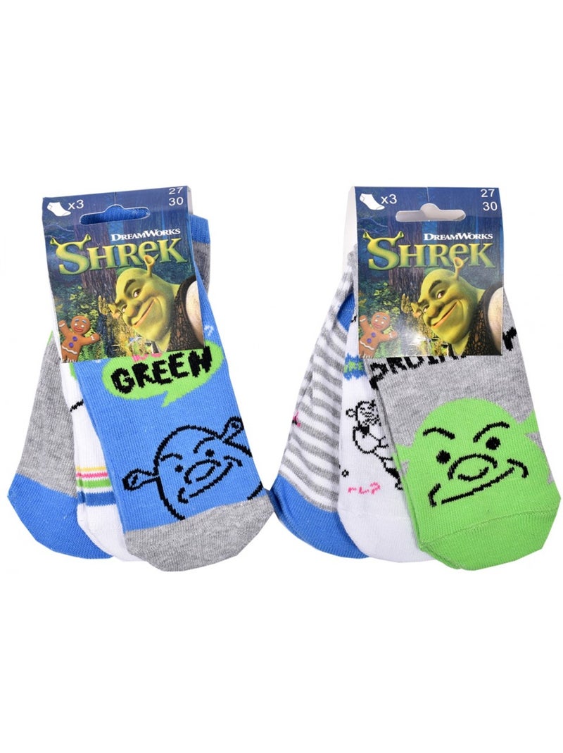 Calzini Bambino SHREK - Confezione da 9 Blu Bianco Nero Grigio - Kiabi