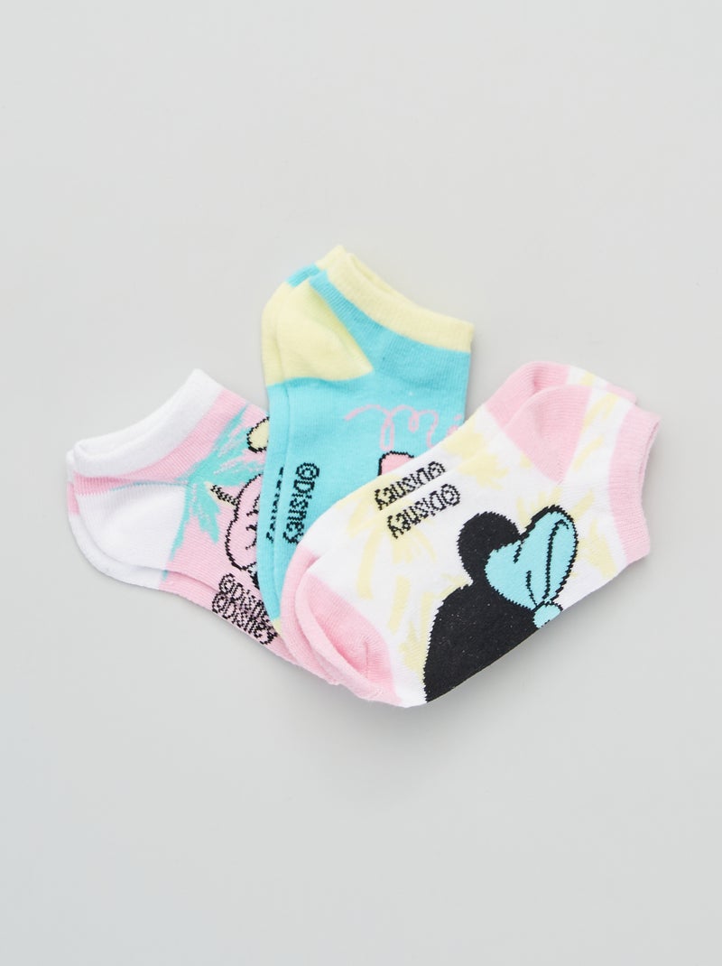 Calzini bassi 'Minnie' - Set di 3 rosa - Kiabi