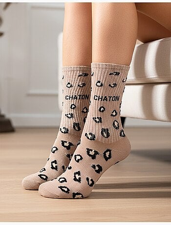 Calzini con paillettes da donna con messaggio divertente Confezione da 4 paia