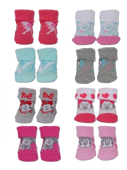Calzini con risvolto neonato DISNEY confezione da 8 - Kiabi