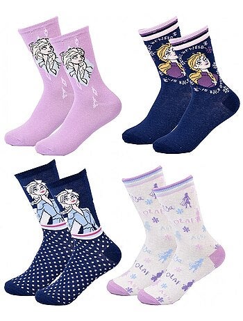 Calzini Confezione Bambina LA REINE DES NEIGES - Confezione da 4