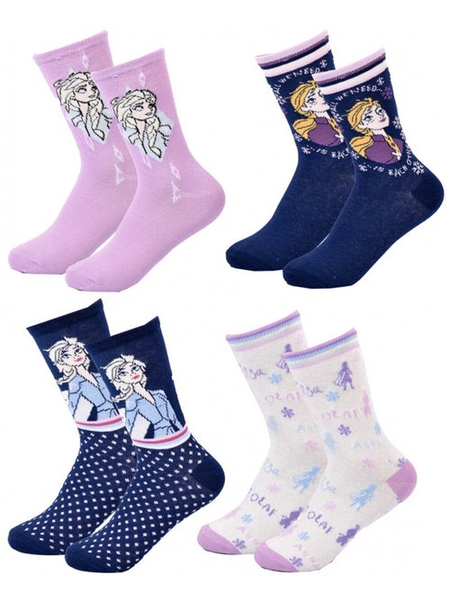 Calzini Confezione Bambina LA REINE DES NEIGES - Confezione da 4 - Kiabi Calzini Confezione Bambina LA REINE DES NEIGES - Confezione da 4 - Kiabi
