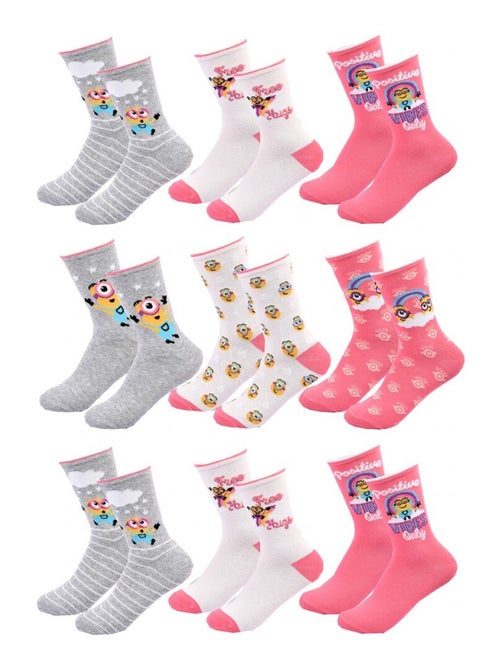 Calzini Confezione Bambina MOI MOCHE ET MECHANT - Confezione da 9 - Kiabi