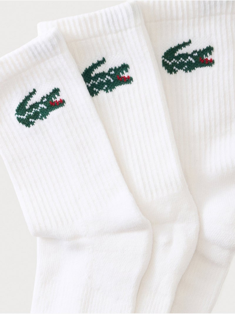 Calzini, confezione da 3 - lacoste Bianco - Kiabi