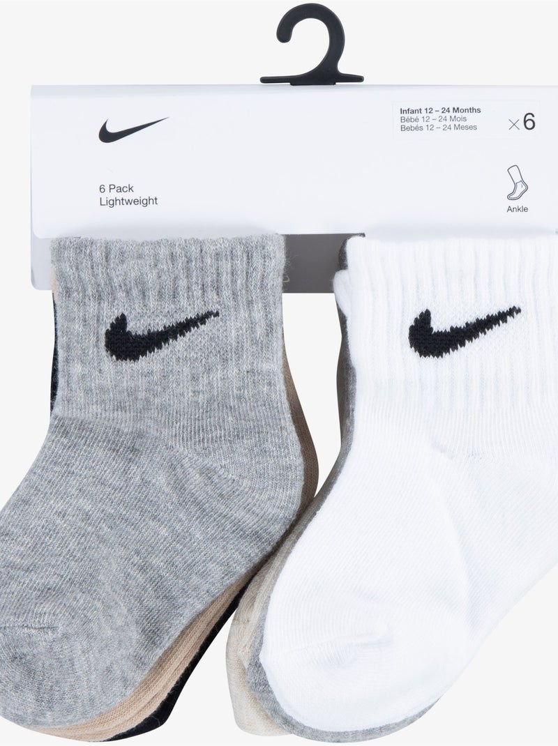 Calzini, confezione da 6 - nike Multicolore - Kiabi