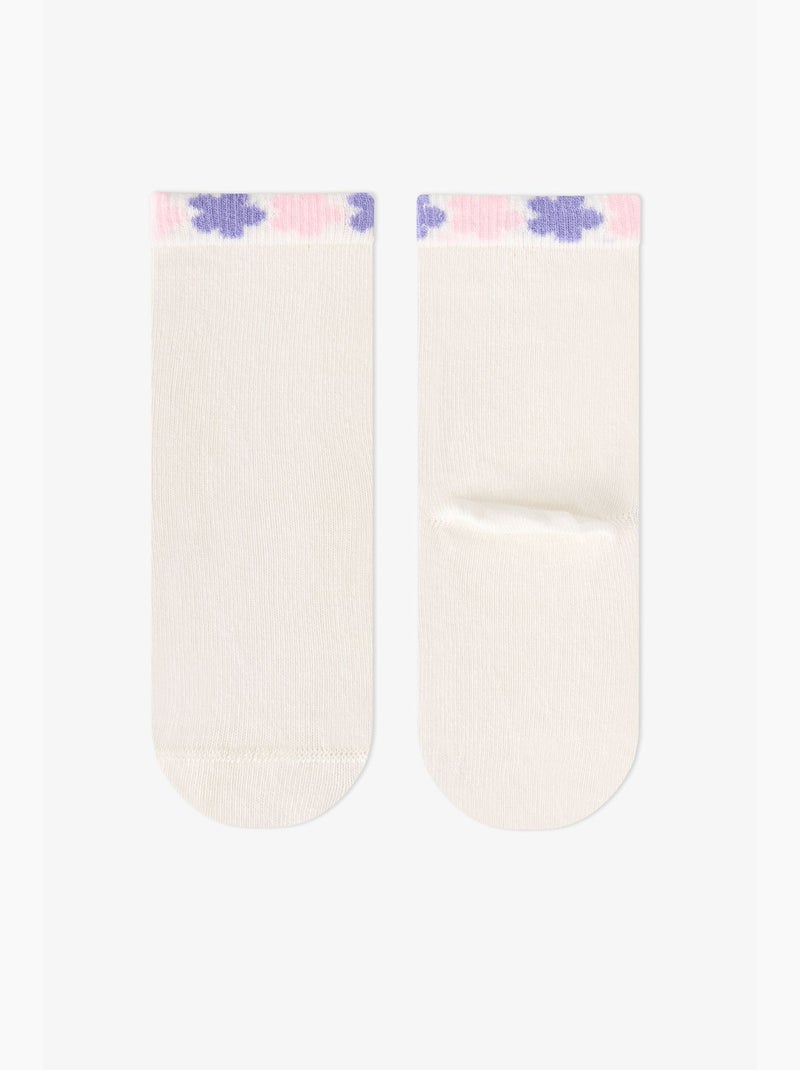 Calzini corti bambina feel better con stampa gatto, 2 paia penti Rosa - Kiabi