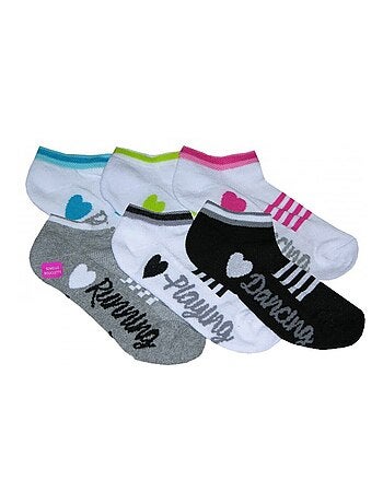 Calzini Corti Bambino Sport Motivi Confezione da 6