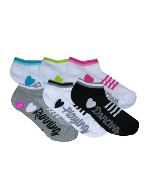 Calzini Corti Bambino Sport Motivi Confezione da 6 - Kiabi